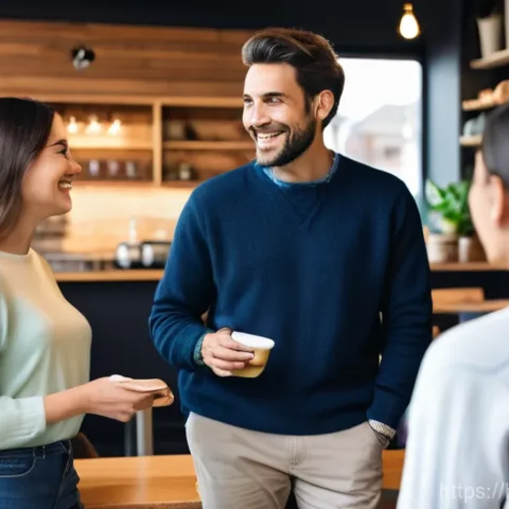 고객 경험 관리 이론 - **Prompt 1: The Empathetic Connection**
"A diverse group of people (male and female, aged 20s to...