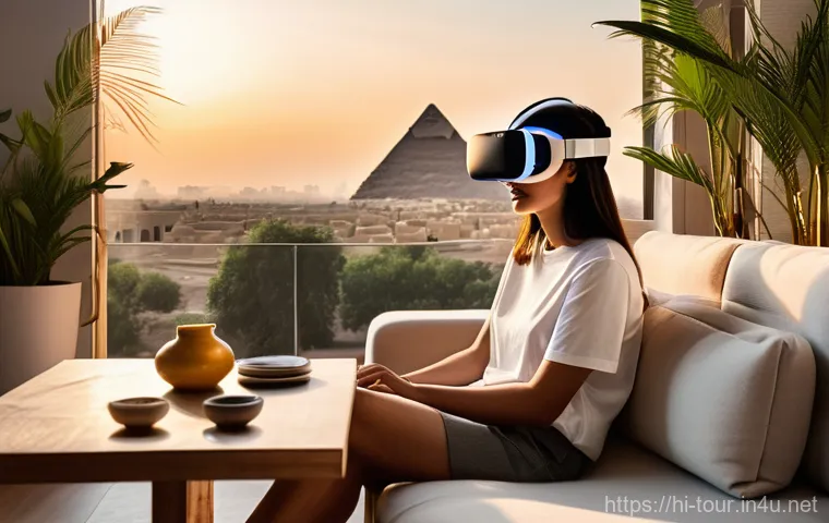 관광 산업의 미래 - Prompt 1: Immersive Virtual Reality Global Tour**