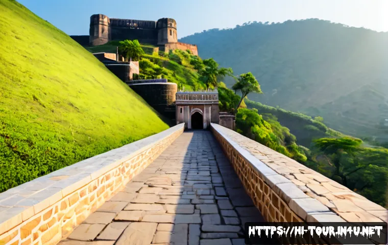 Home 17 지역별 관광 자원 개발 - Photorealistic wide-angle view of a thoughtfully developed regional tourism destination in India, re...